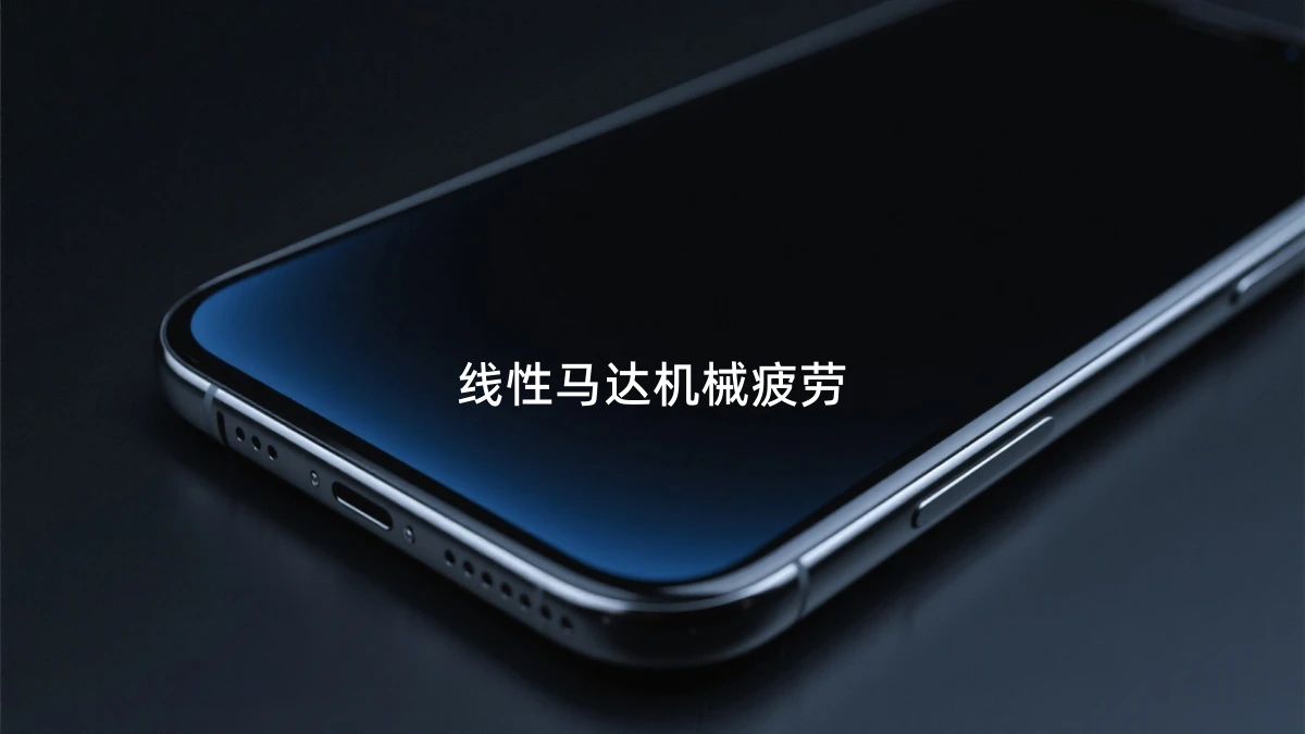 红米K30S线性马达PWM方波响应测试曲线显示明显的启停延迟